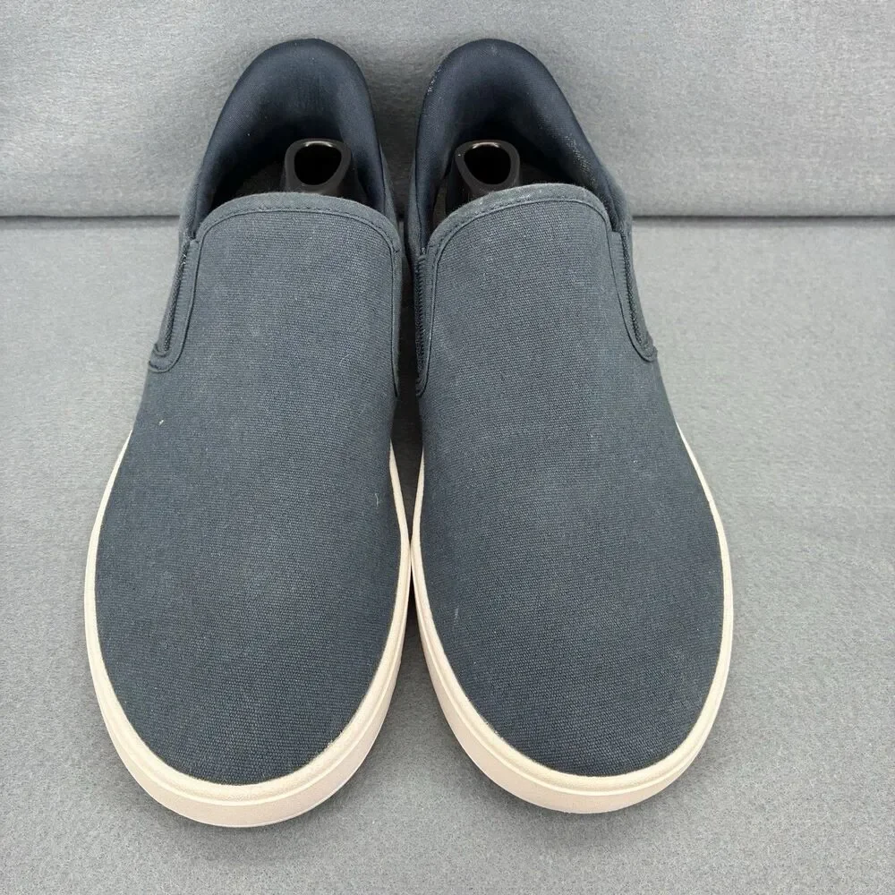 Kizik Men’s 9.5 Hands Free Slip On Shoes Blue Canvas Casual Sneakers